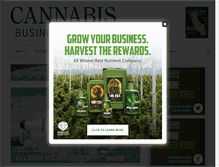 Tablet Screenshot of cannabisbusinesstimes.com